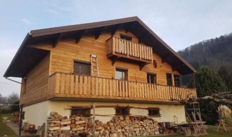 Rénovation d'un chalet en bois