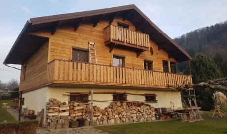 Rénovation d'un chalet en bois